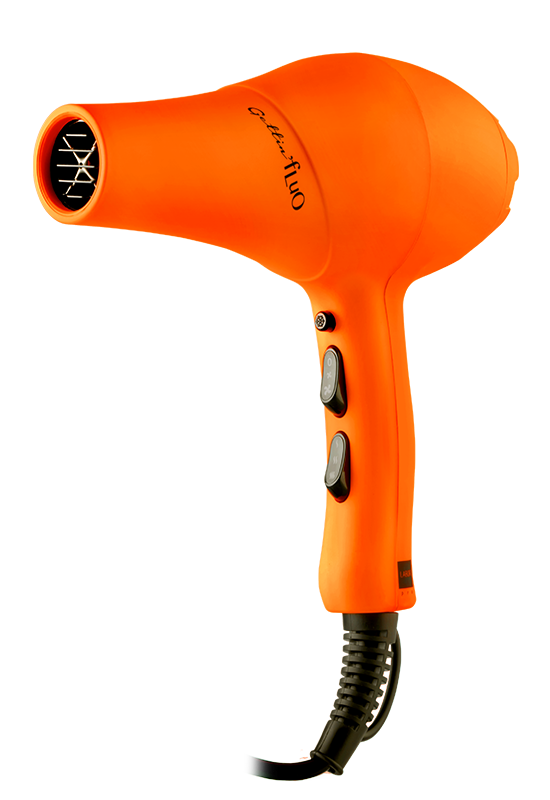 professional hair dryer gettin fluo orange