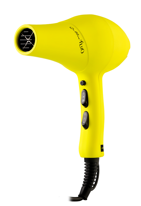 professional hair dryer gettin fluo yellow