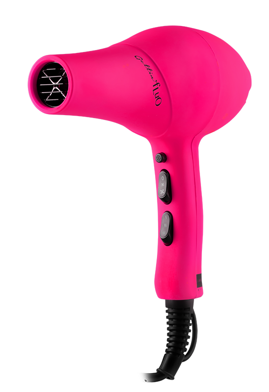 professional hair dryer gettin fluo pink